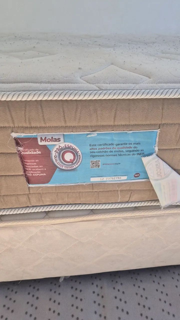 CAMA BOX COMPLETA COLCHÃO DE MOLAS ORTHOCRIN SOLTEIRO  - Foto 5