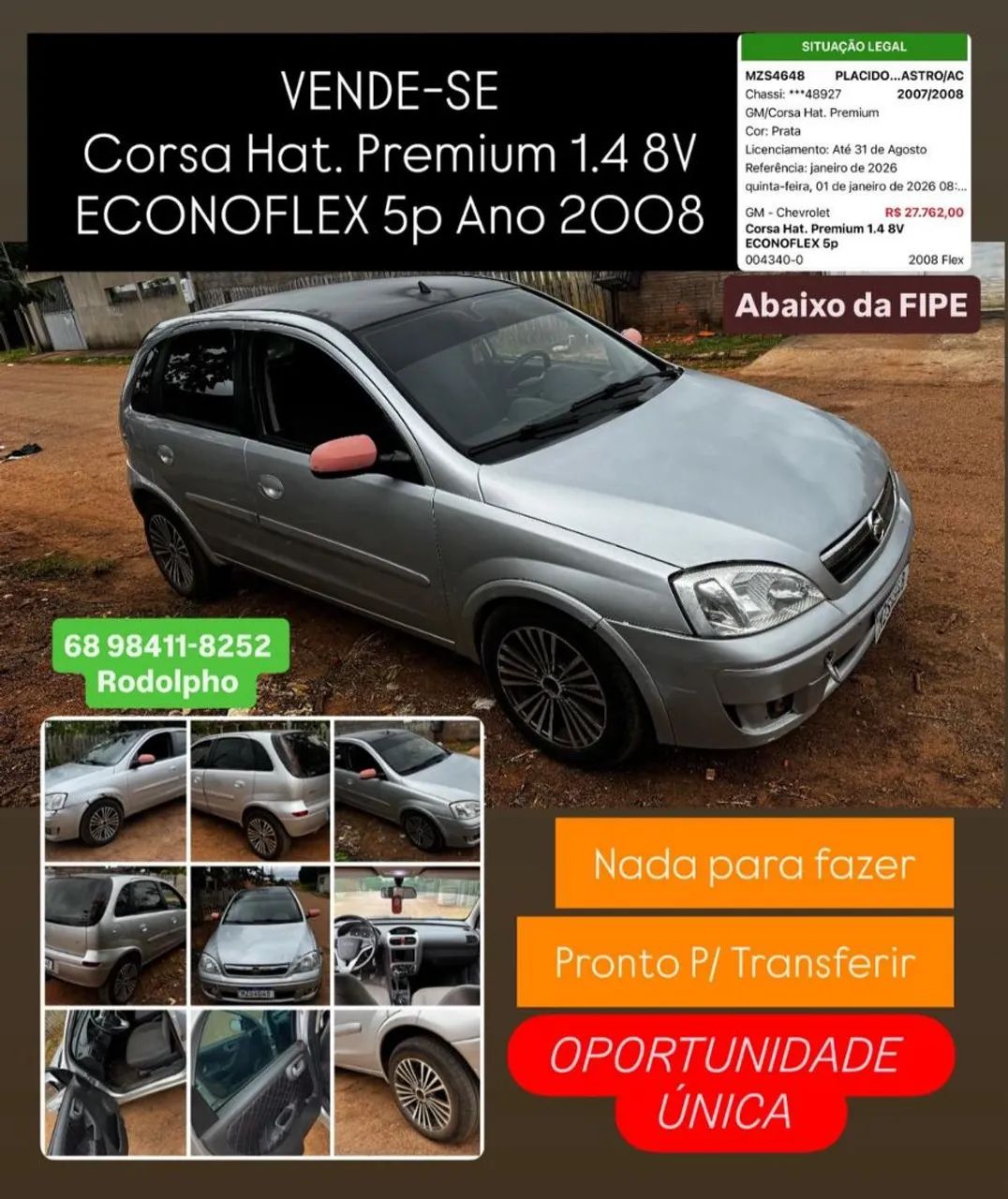 Chevrolet Corsa Corsa Hat. Premium 1.4 8V ECONOFLEX 5p 2008