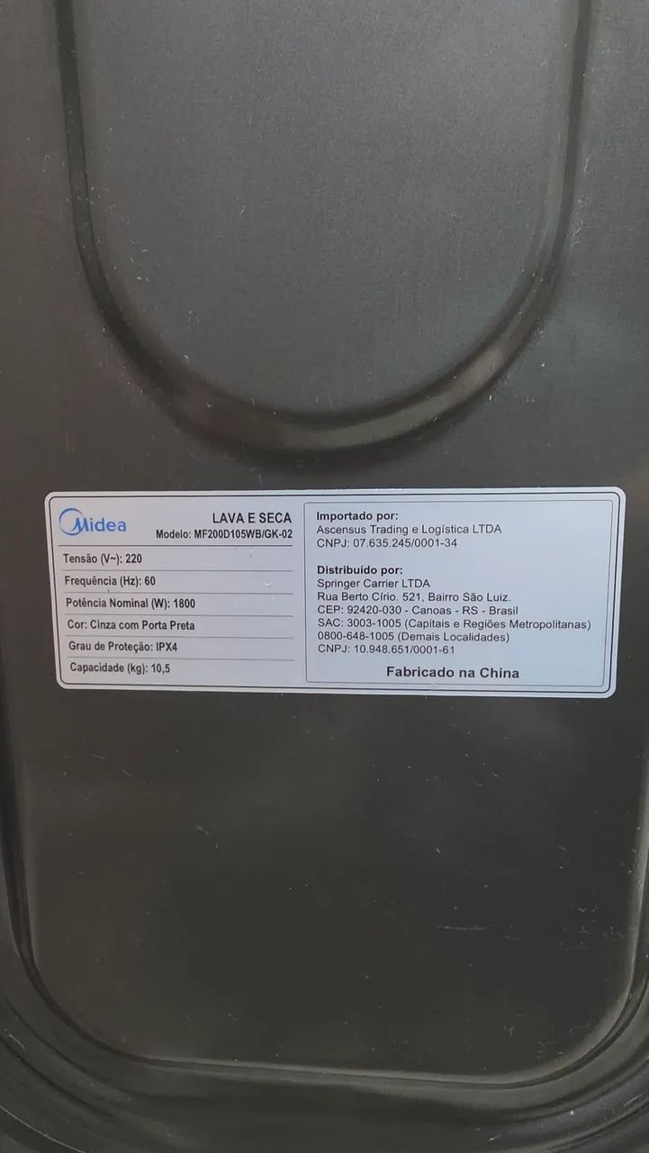 Lava e Seca Midea 10,5 kg - 220v - Foto 4