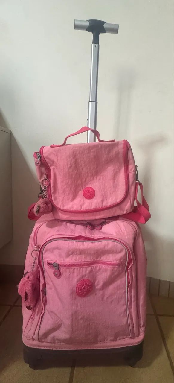 Bolsa de Rodinhas Kipling + Lancheira original usada 