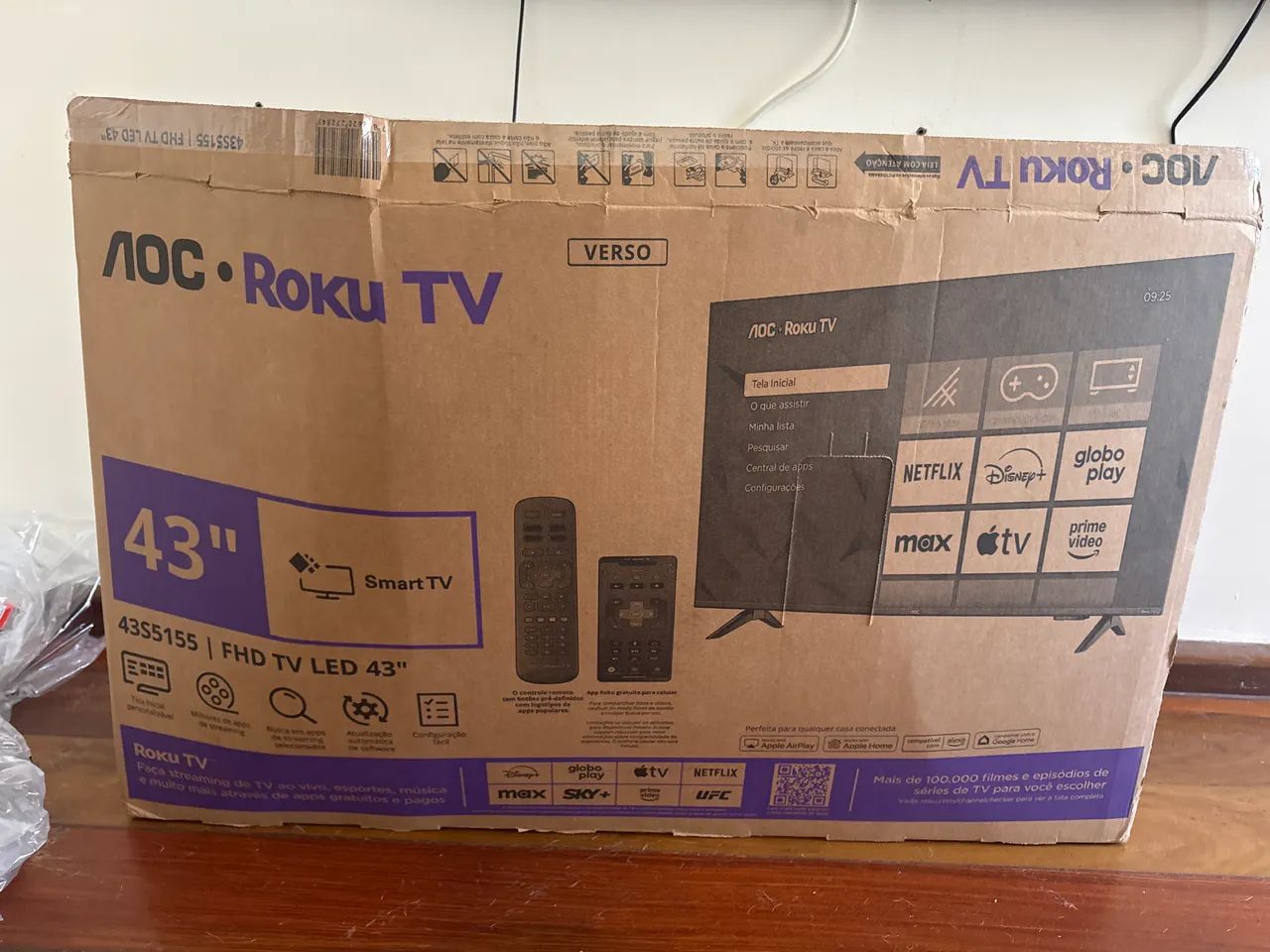 Smartv aoc 43 tela quebrada 