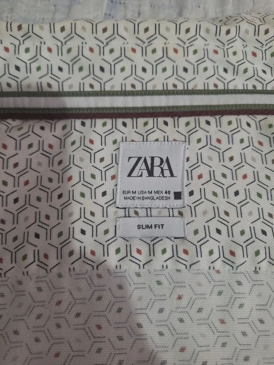 Camisa zara manga comprida 