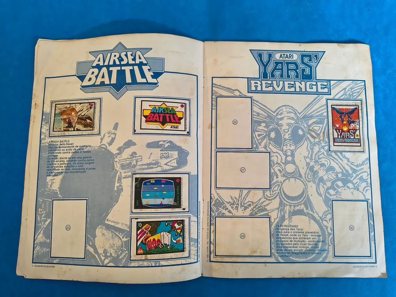 Álbum de Figurinhas Chicletes Ploc Atari 1982 - Foto 4