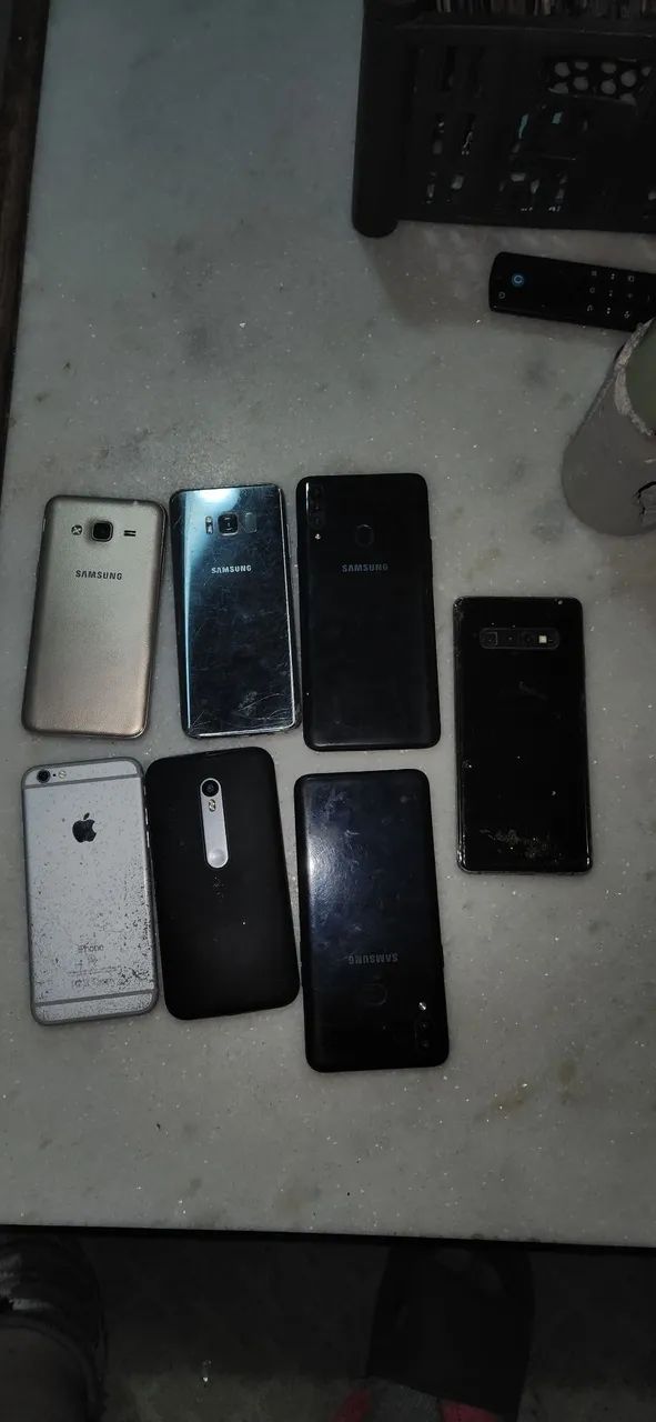 Lote de 7 celulares com defeito (ler descrição) - Foto 2