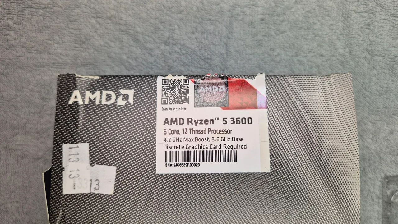 Processador AMD Ryzen 5 3600 (AM4) na caixa com cooler - Foto 2