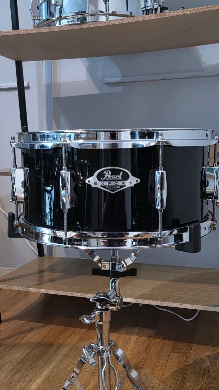 s*n様 09614BLACKBOXX ISLAMEL ARCHIVE SET Caixa Pearl Export EXX Black Piano 14x6.5. - Instrumentos musicais