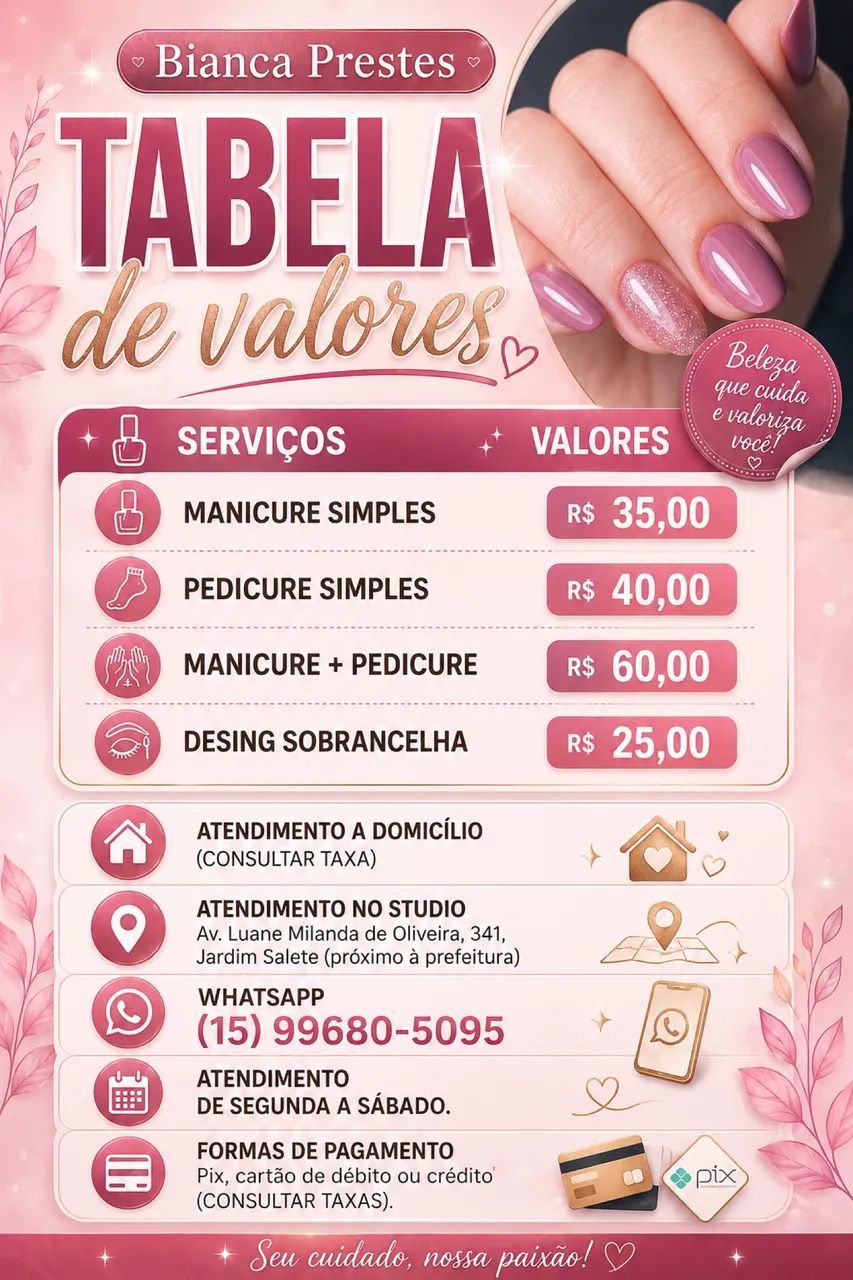 Manicure e Pedicure 