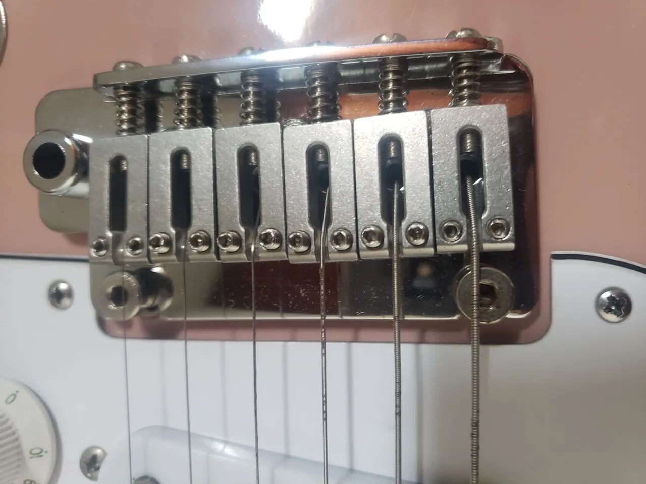 Guitarra Studebaker Stratocaster Shell Pink - Foto 5