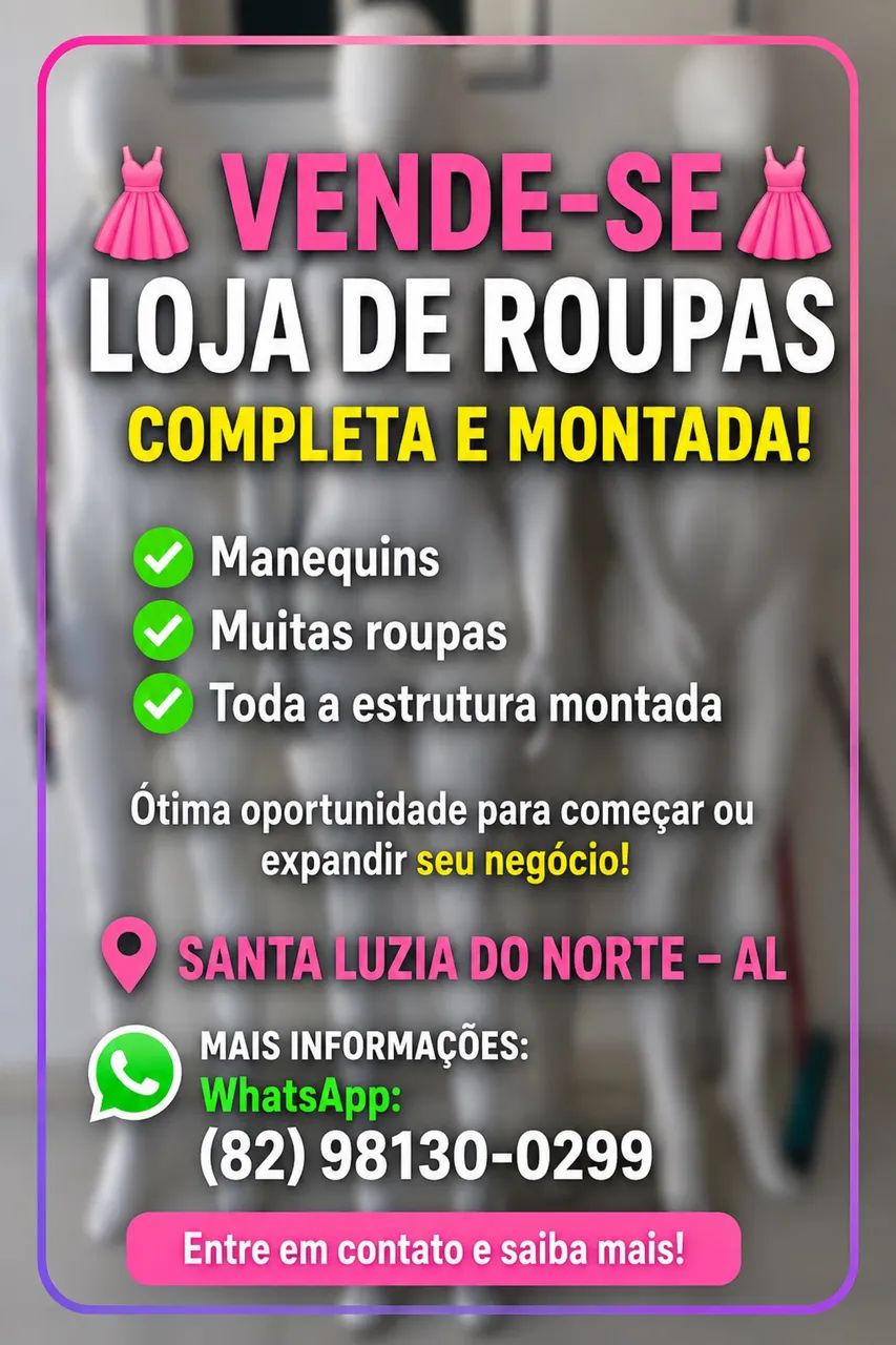 Vende-se uma loja completa 