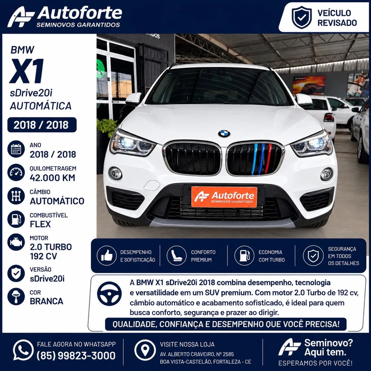 BMW X1 Sdrive 20I 2.0/2.0 TB Acti.flex Aut. 2018