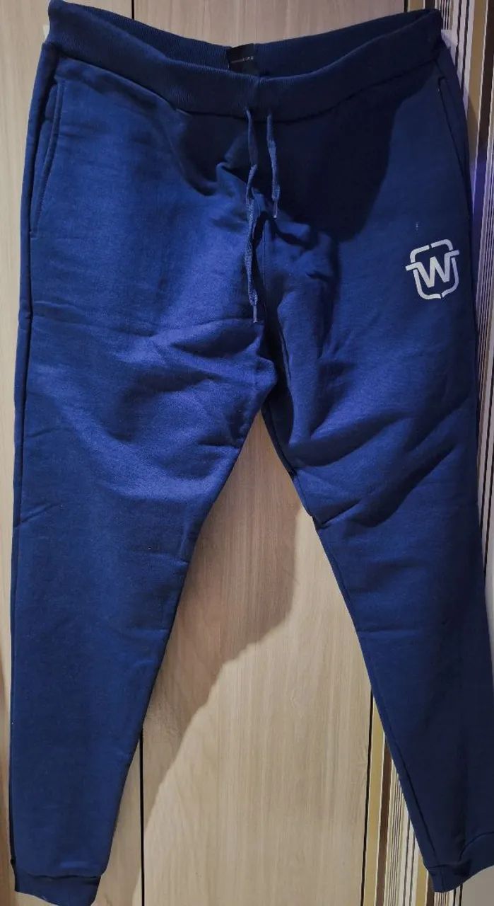calça moletom azul wooks