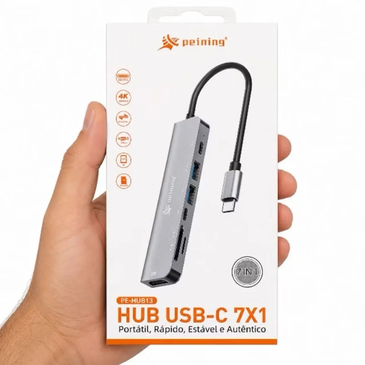Hub Adaptador  Tipo C 7 Em 1 Peining 