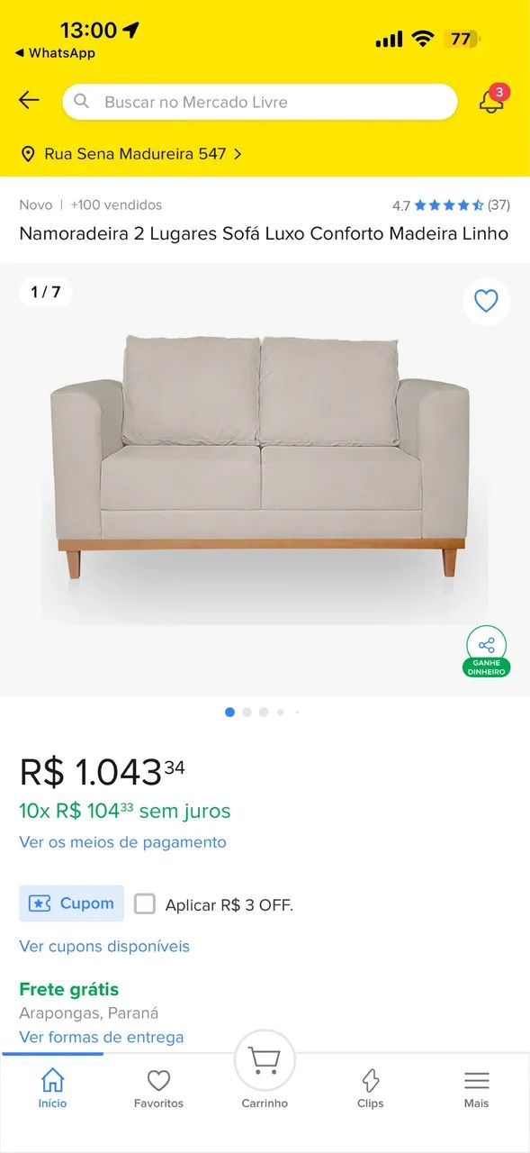 Sofá 2 lugares  - Foto 4