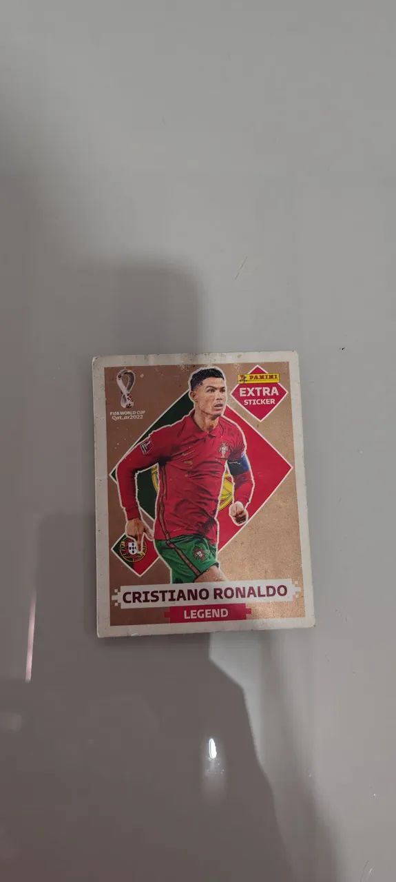 Figurinha da copa de 2022 Cristiano Ronaldo bronze legend 