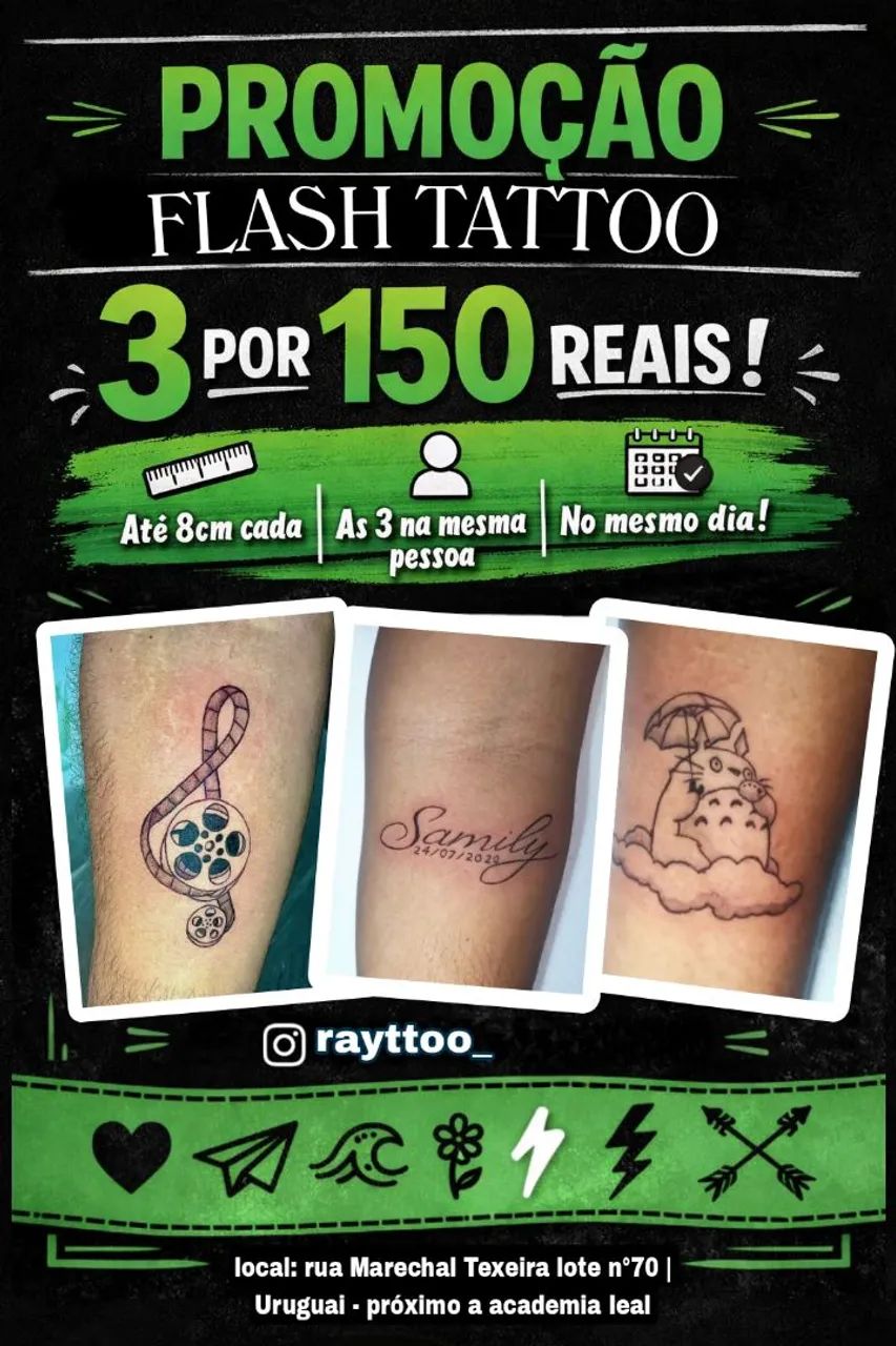 Promoção tatuagem 