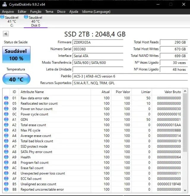 SSD SATA 2TB NOVO - Foto 4