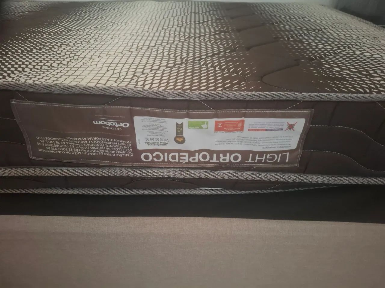 Cama de Solteiro Usada com Base de Madeira e Colchão Da Ortobom - Foto 2