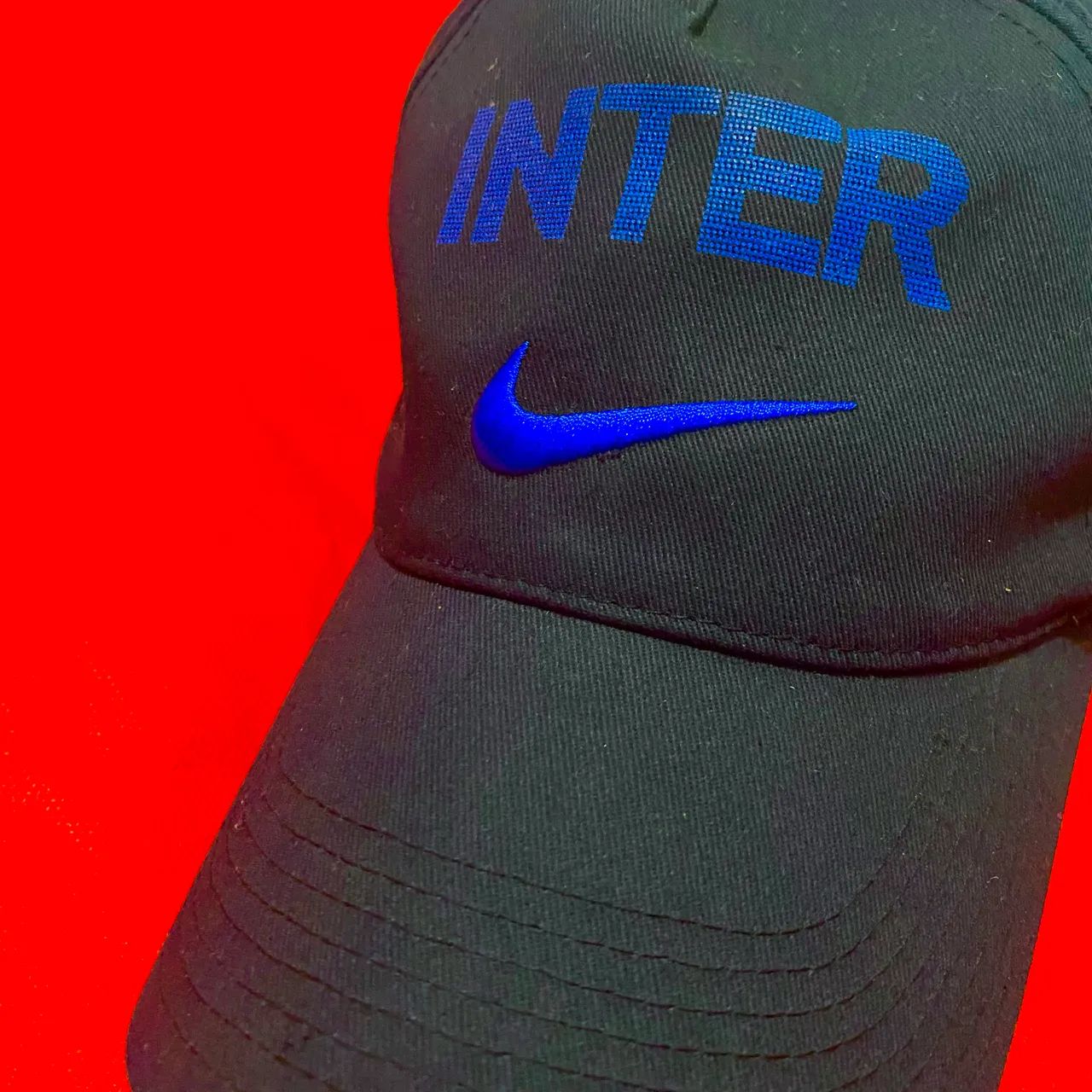 Boné Nike Inter De Milão 2009/2010 Preto ORIGINAL  - Foto 2