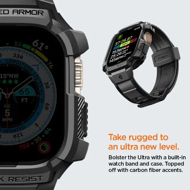 Pulseira Spigen Rugged Armor Pro Apple Watch Ultra 49mm - Foto 3