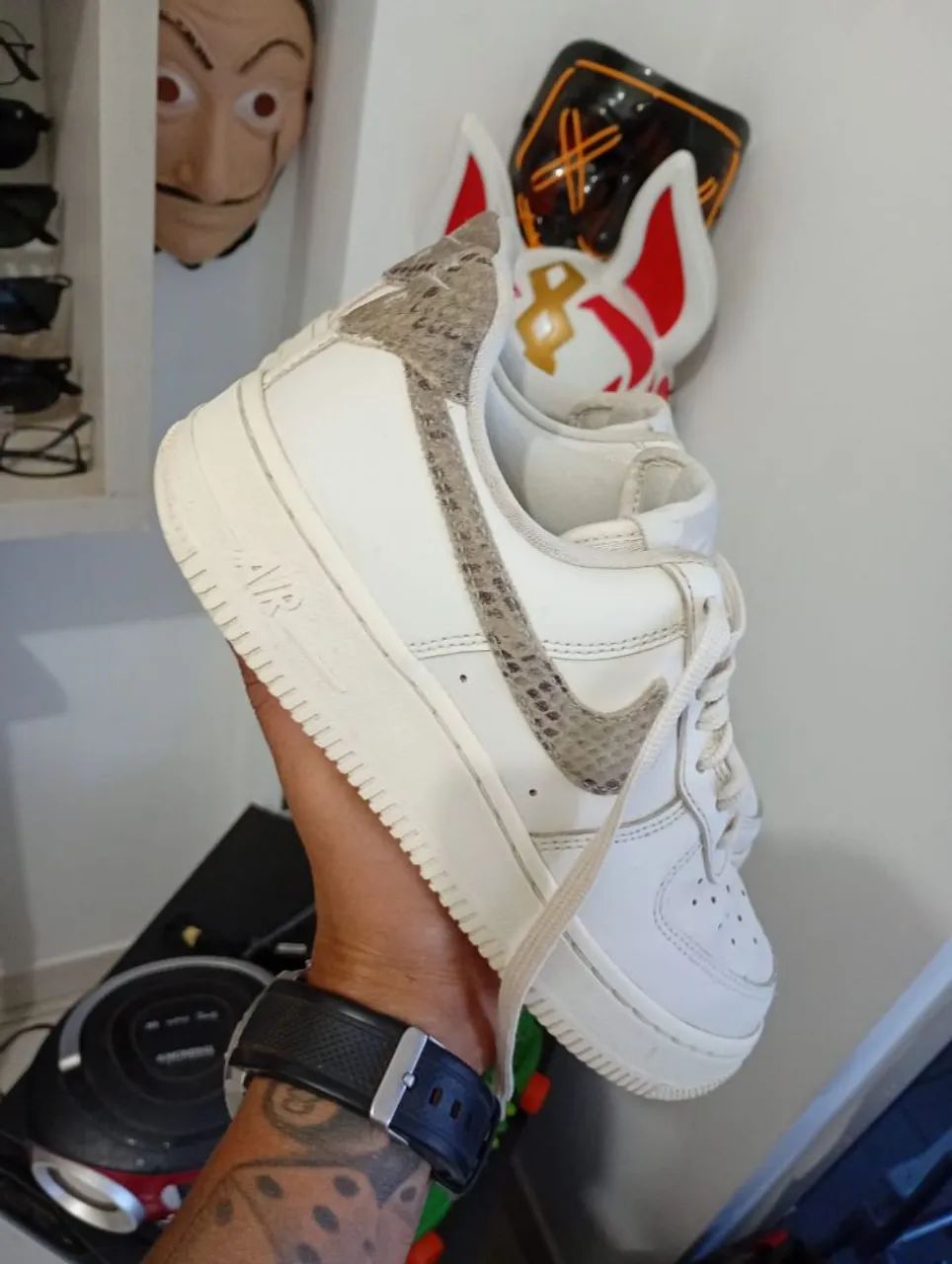 Tenis Nike Air Force 1 Low Snakeskin Phantom - Foto 2