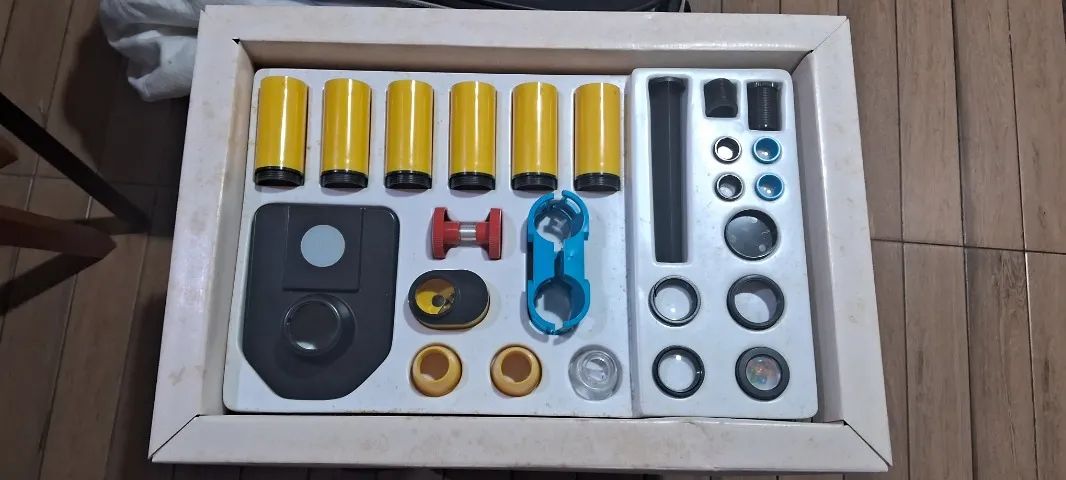 Poliopticon- brinquedo de montar lunetas, Microscópio, monóculo, binóculo, etc - Foto 2