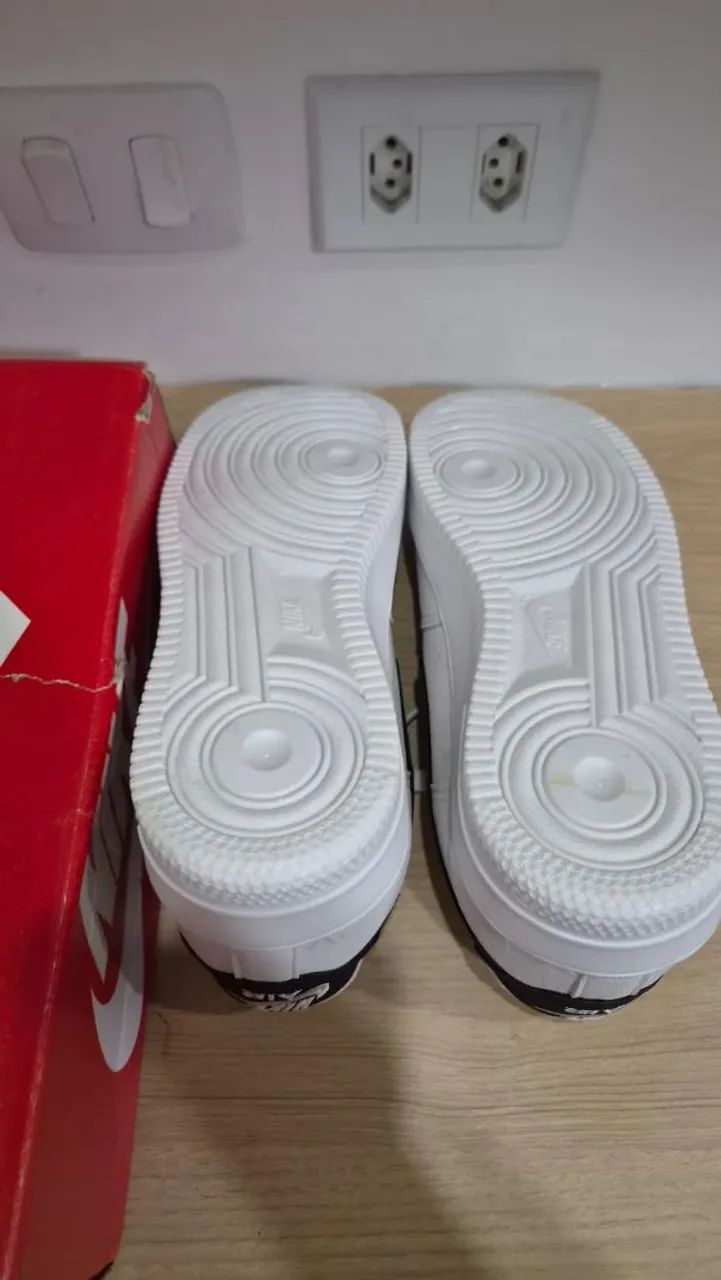 Air force 1 branco e preto original - Foto 3