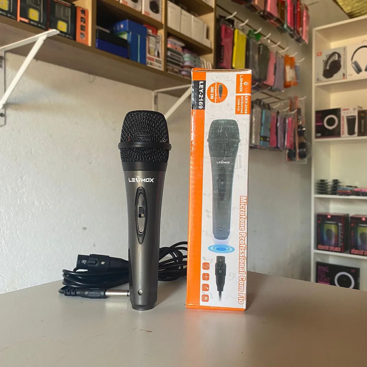 MICROFONE COM FIO LEHMOX