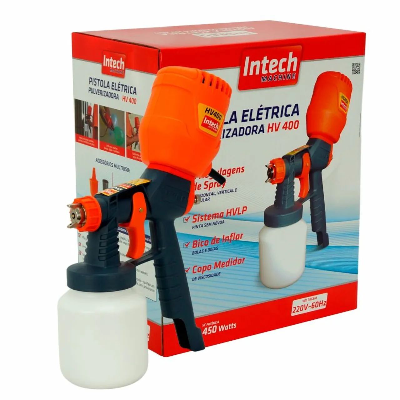 Pistola pintura intech machine hv400
