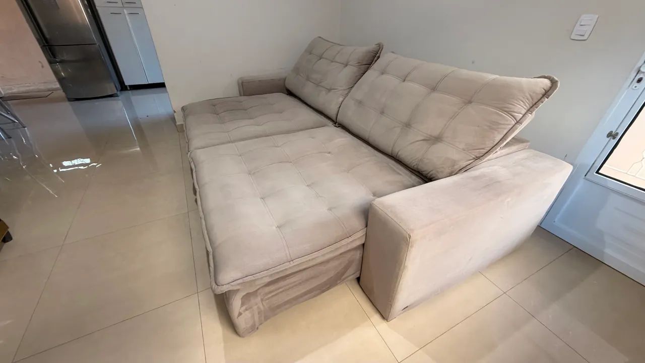 Sofá 3 metros semi novo - Foto 3