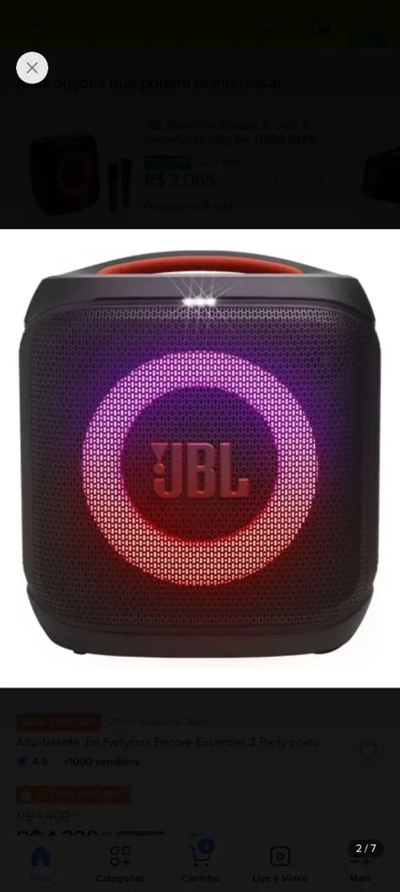 Jbl Partybox Encore Essencial 