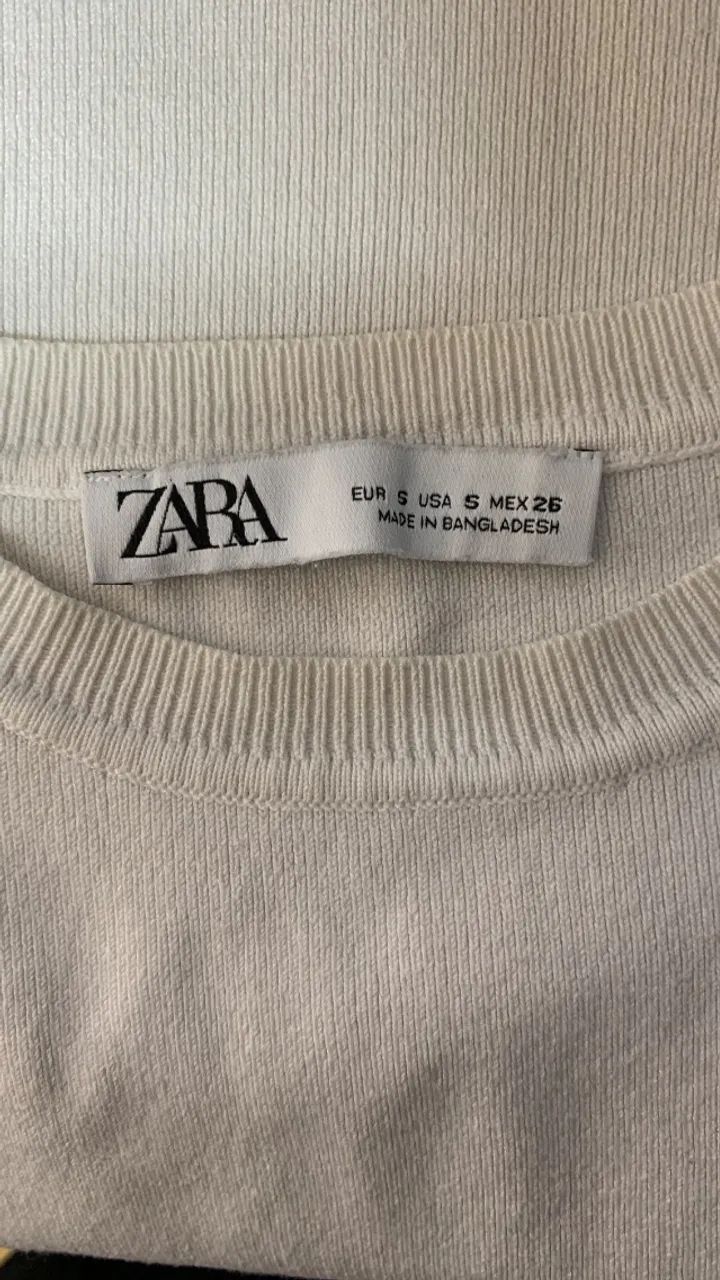Cropped canelado branco | Zara 32/34 (1131) - Foto 4