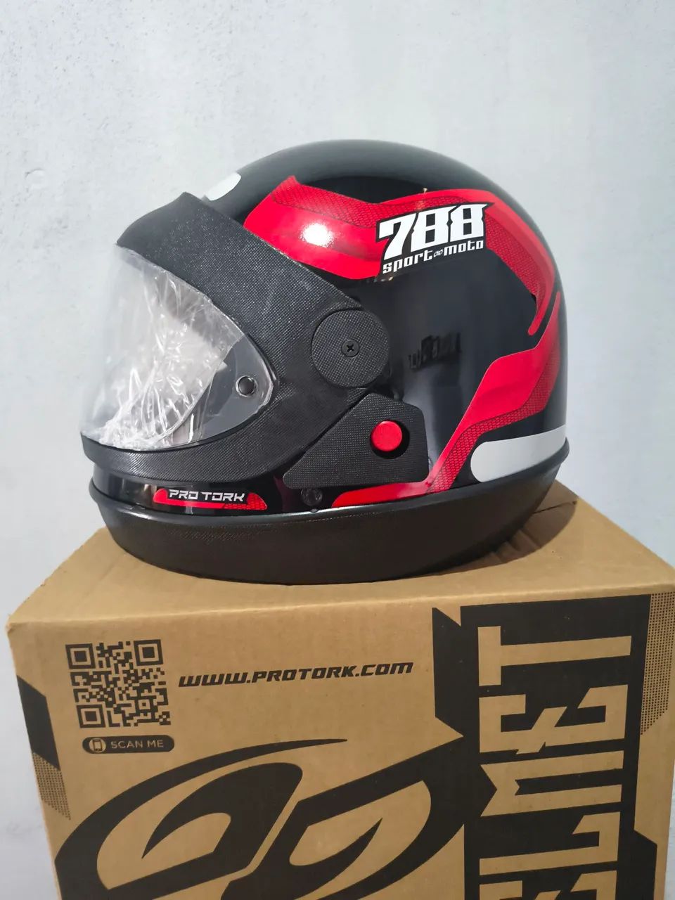 Capacete 788 Vermelho Tam 56 e 58 - Foto 2