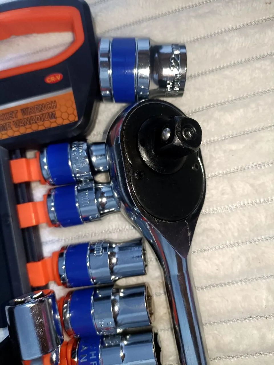 R$79.99 kit chave de pitos chave catraca do 10 até 22mm chave pitos universal ferramenta  - Foto 3