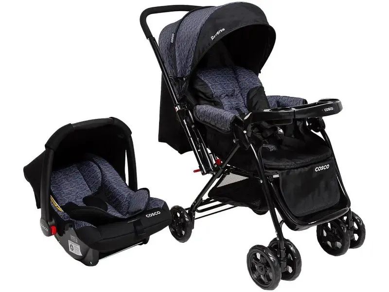 Carrinho + bebê conforto Cosco