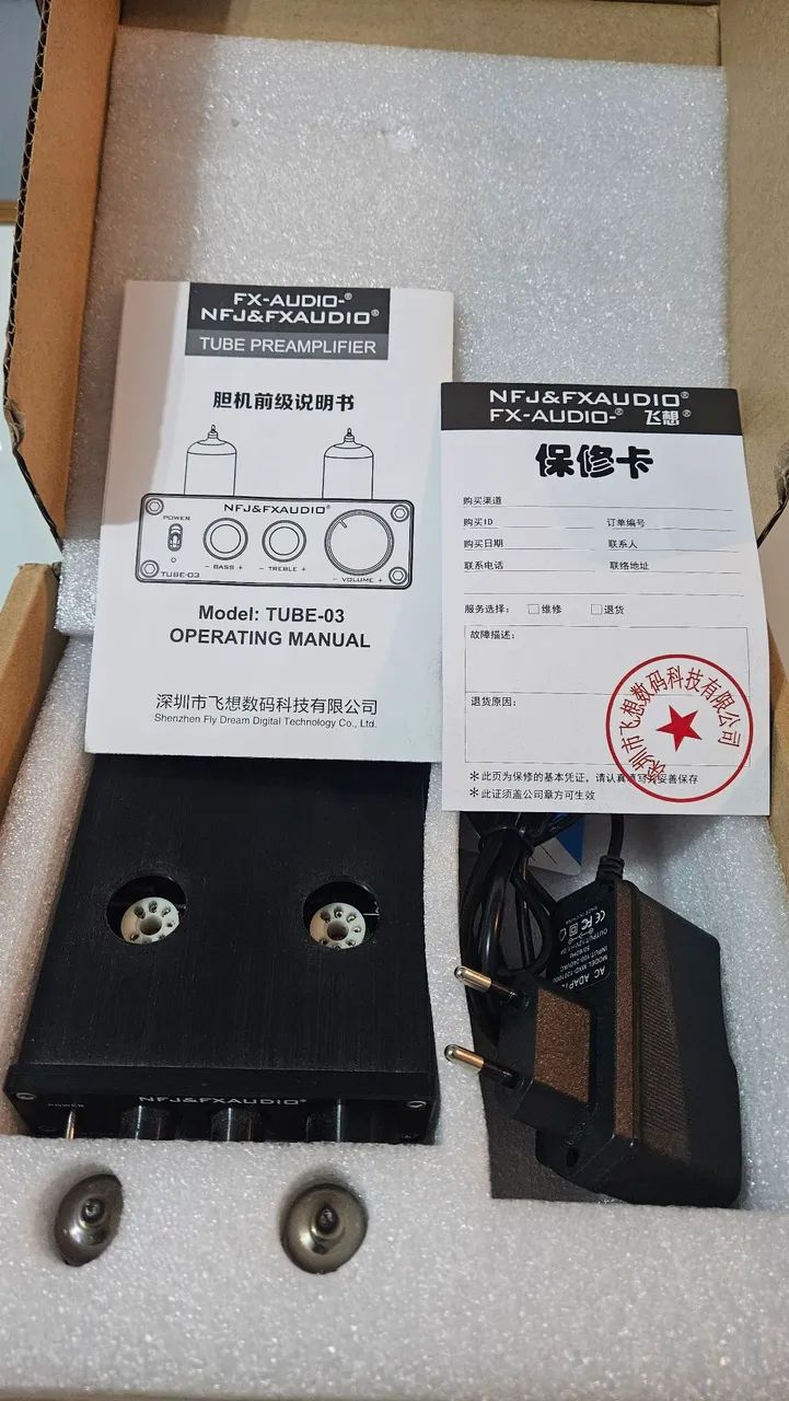 NFJ FXaudio Tube 03 pré amplificador - Foto 5