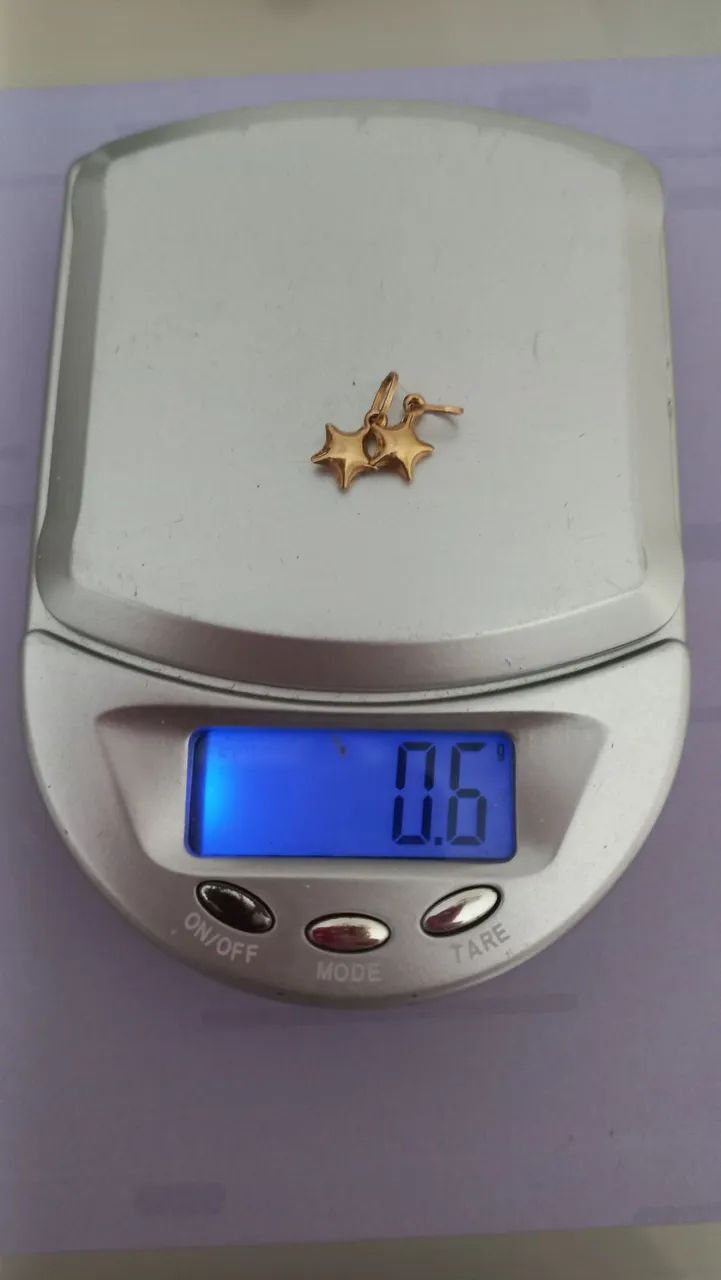 Par de pingentes em ouro 18k. - Foto 4