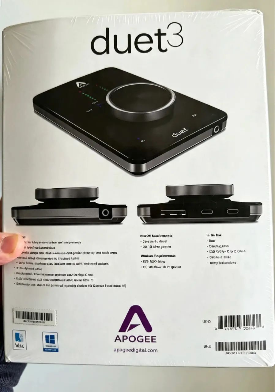  Interface de audio Apogee Duet 3 Premium na caixa