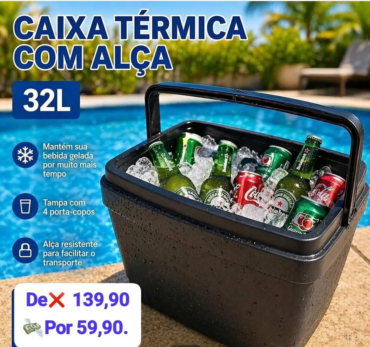 Cooler térmico 32l