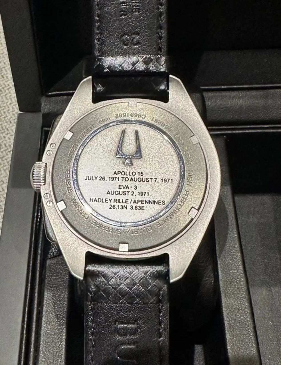 Relógio Bulova Lunar Pilot Apollo 15 - Muito Novo + 2 Pulseiras - Foto 2