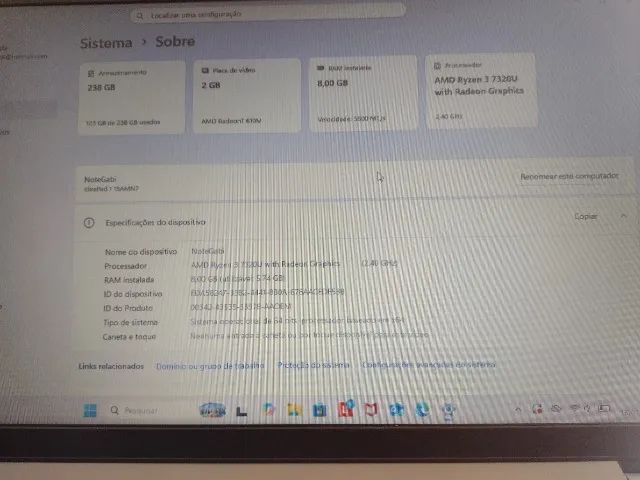 Notebook lenovo