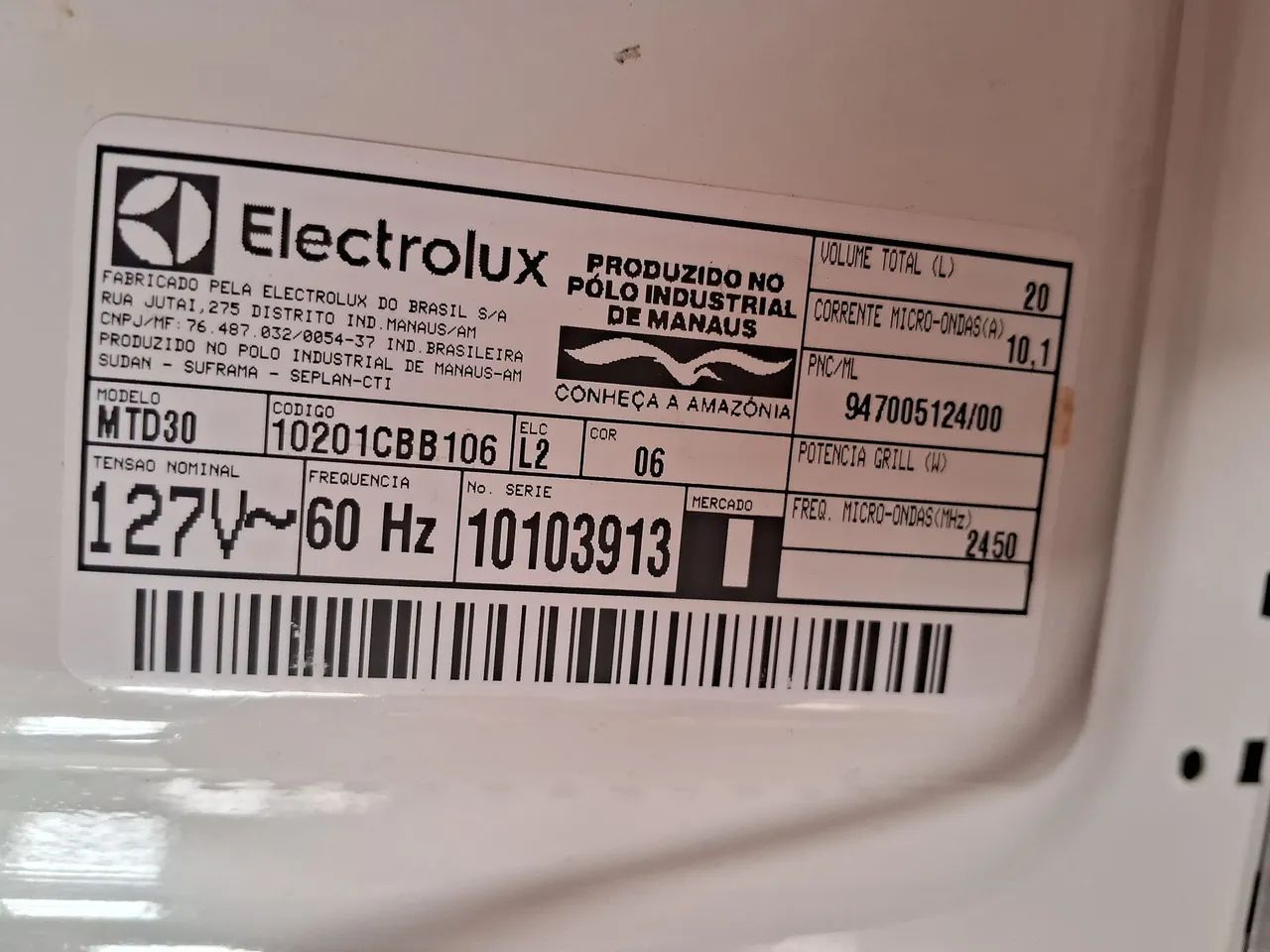 Micro-ondas Electrolux 110v 20L  - Foto 4