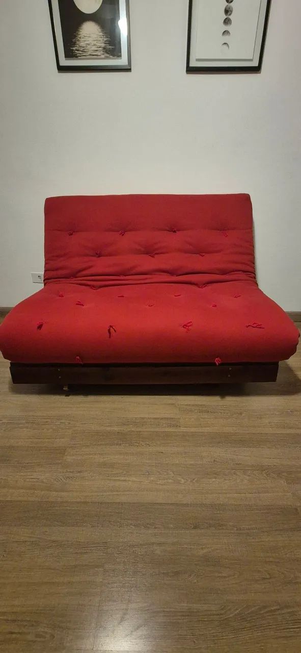Futon sofá-cama casal modelo Tokio. Perfeito! - Foto 2