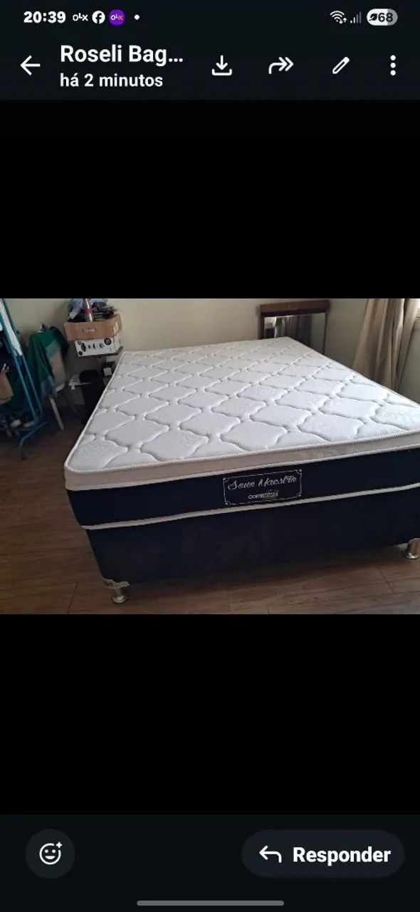 CAMA BOX CASAL IMPECÁVEL  - Foto 2