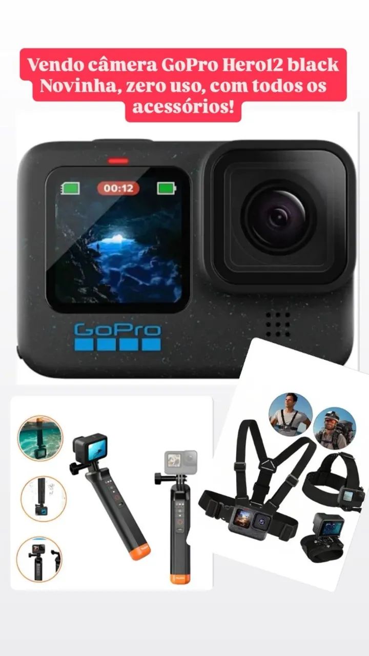 Gopro Hero12 Black com todos os acessórios! - A Melhor Câmera De Ação À Prova D'água - Foto 5
