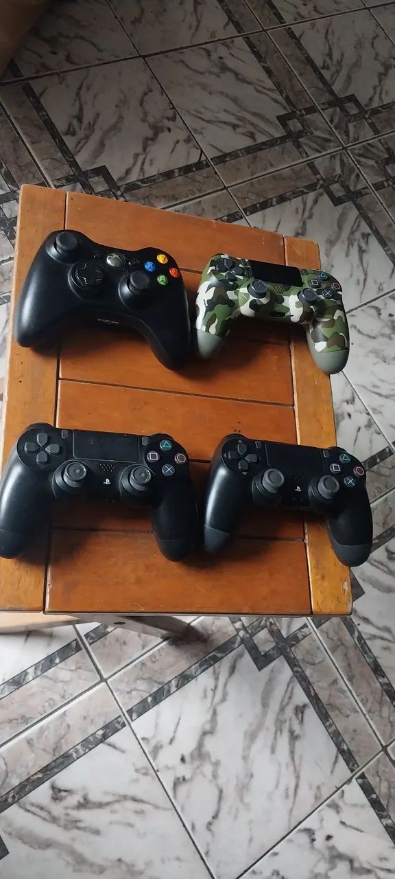 Lote de controles ps4 xbox 360