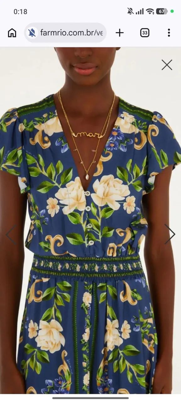 Vestido FARM longo a - Foto 2