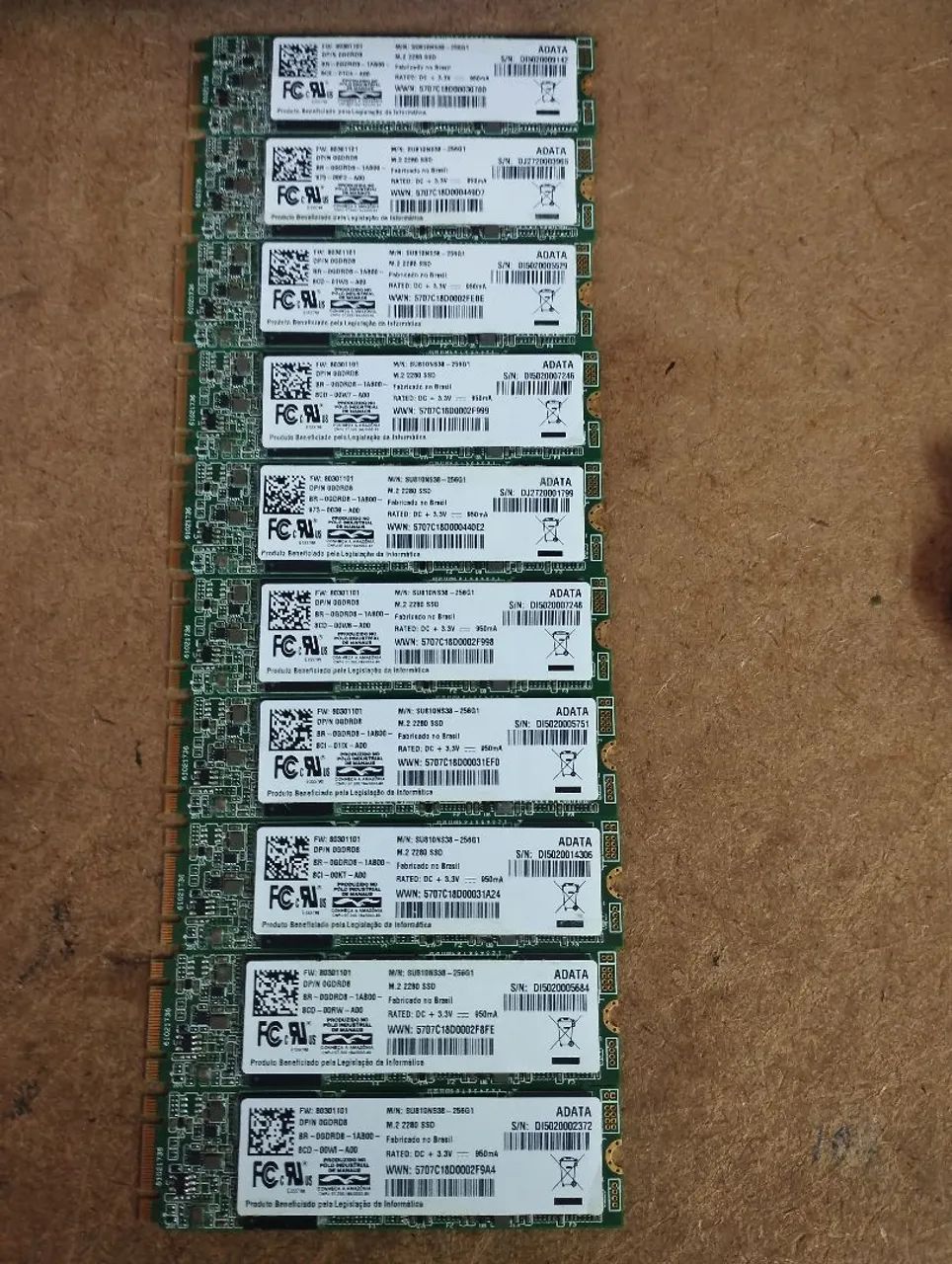 10 M2 Sata 256gb