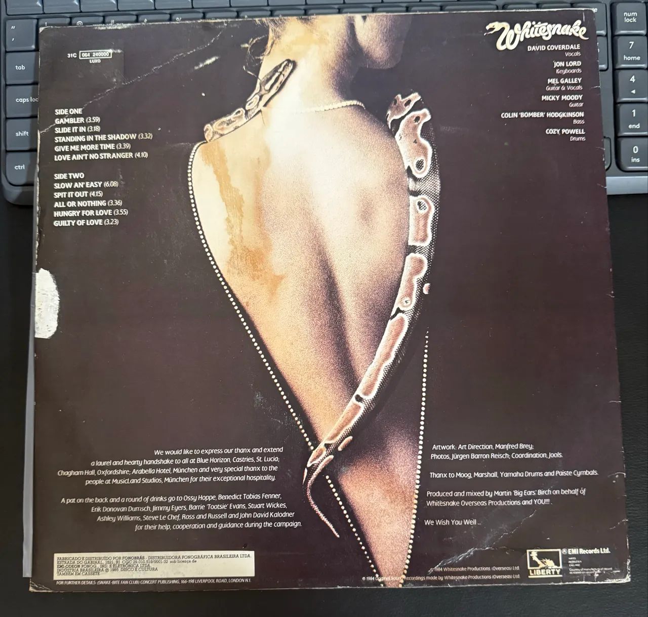 Lp Whitesnake - Slide It In - Foto 2