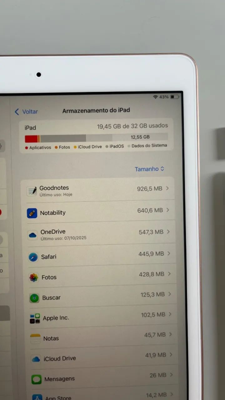 Ipad 7 geração 32gb Wifi + Apple Pencil 1 - Foto 4