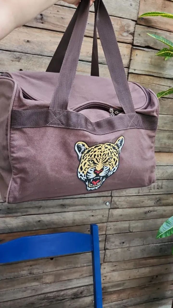 Bolsa de viagem marron - Foto 2